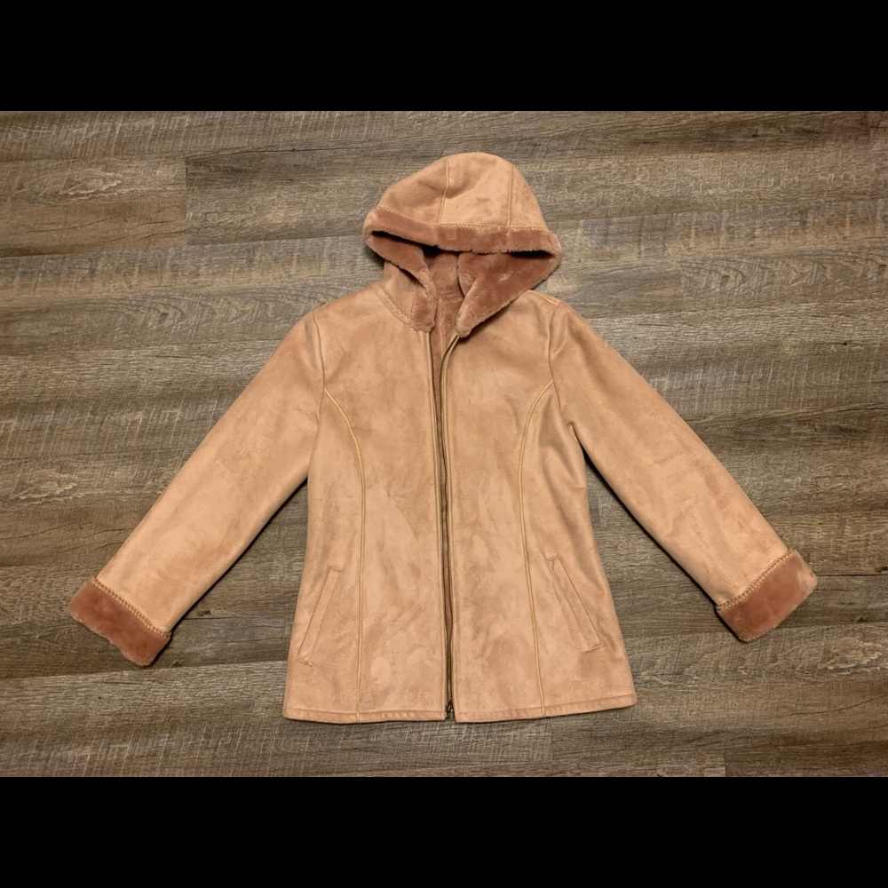 Marvin Richards | Faux Suede Faux Fur Jacket